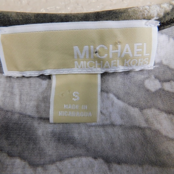 Michael Kors Striped Cowl Neck Sleeveless Top - Picture 3 of 3